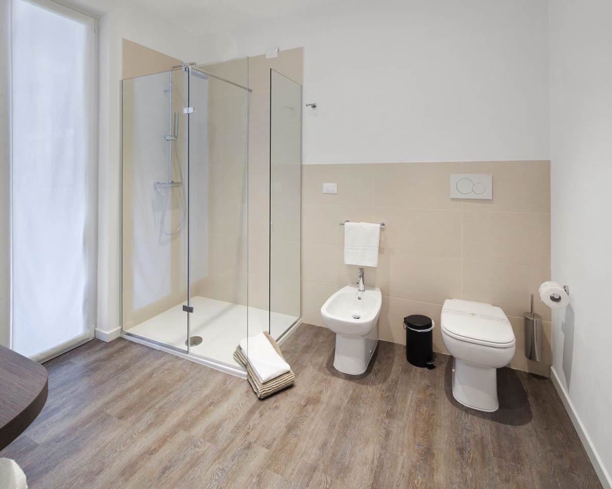 Bathroom Hotel and Apartments use Residence Milano Studio Inn